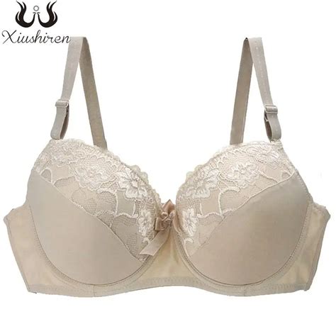 Xiushiren Solid Color Lace Bras Deep V Push Up Bra 3 4 Cup Sexy Soutien