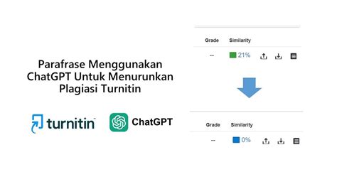 Parafrase Menggunakan Chatgpt Untuk Menurunkan Plagiasi Turnitin Youtube