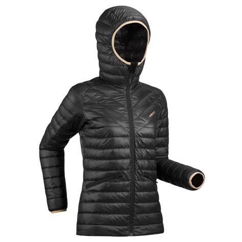 Womens Padded Ski Jacket Black Wedze Decathlon