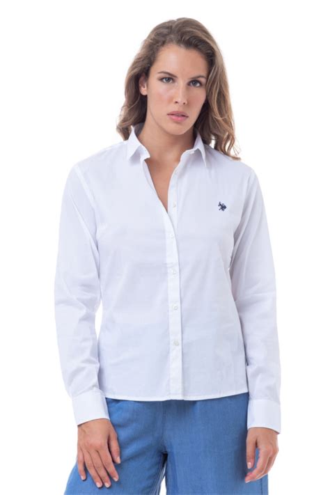 Chemise blanche cintrée US POLO ASSN US POLO ASSN DEB Blanc 101