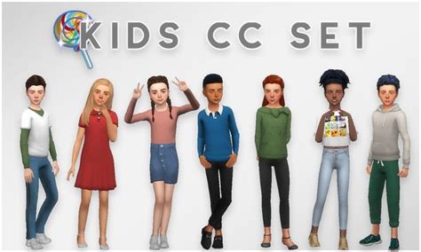 Sims 4 Kid Clothing Set Cc Aliveklo