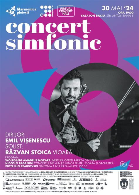 Concert Simfonic 30 mai 2024 Filarmonica Paul Constantinescu Ploiești