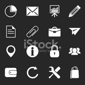 White Business Icons Stock Vector | Royalty-Free | FreeImages