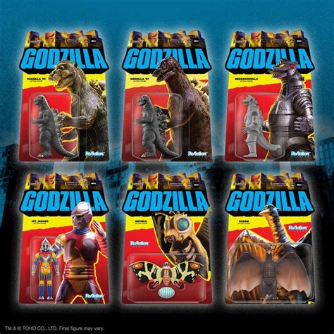 Super7 Godzilla Toho Reaction Figures Wave 1