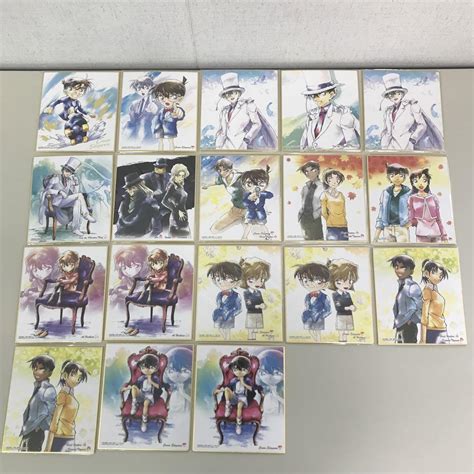 名探偵コナン 色紙art 箔押し 18枚まとめ売り 怪盗キッド 工藤新一 By メルカリ