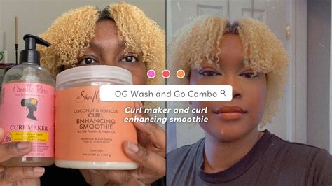 Using An Og Wash And Go Combo ‼️‼️ L Curl Maker And Curl Enhancing