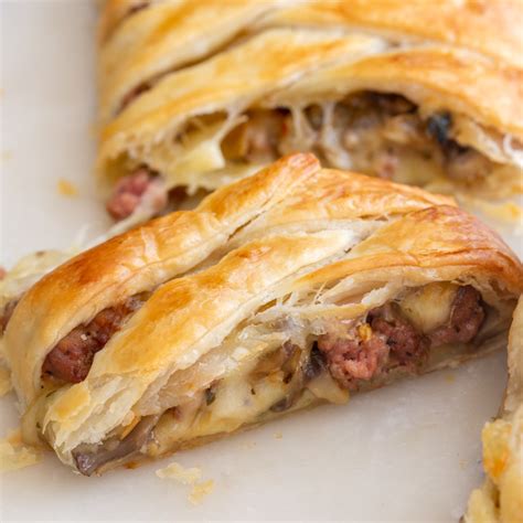 Sausage Cheese And Mushroom Strudel Recipe An Italian In My Kitchen