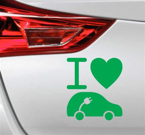 Electric Car Vehicle Sticker Tenstickers