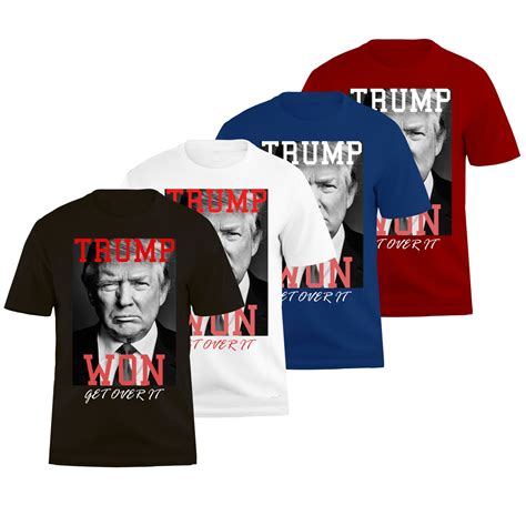 Trump Won Get Over It Trump 2024 T Shirt Free Shipping Trump