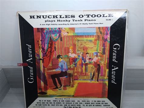 Vinyl Lp Album Knuckles O Toole Plays Honky Tonk Piano Grand Award