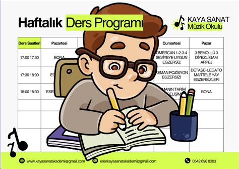 Haftalık Keman Egzersiz Programı Kaya Sanat Akademi