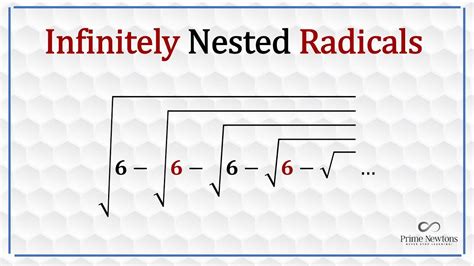 Infinitely Nested Radicals Part Youtube