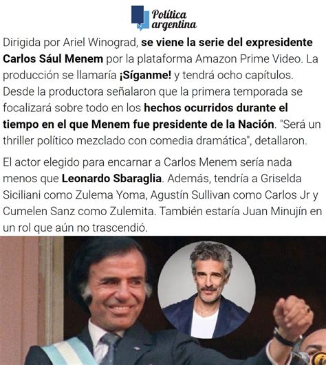 ¿por Qué Es Tendencia On Twitter Sbaraglia Porque Informan Que