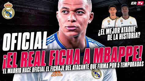 BOMBAZO GALÁCTICO KYLIAN MBAPPE es NUEVO JUGADOR del REAL MADRID