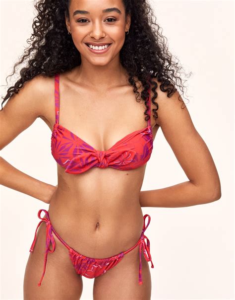 Sienna Floral Red Bikini S XL Adore Me
