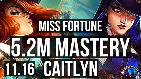 MISS FORTUNE Leona Vs CAITLYN Morgana ADC 5 2M Mastery 7 1 11