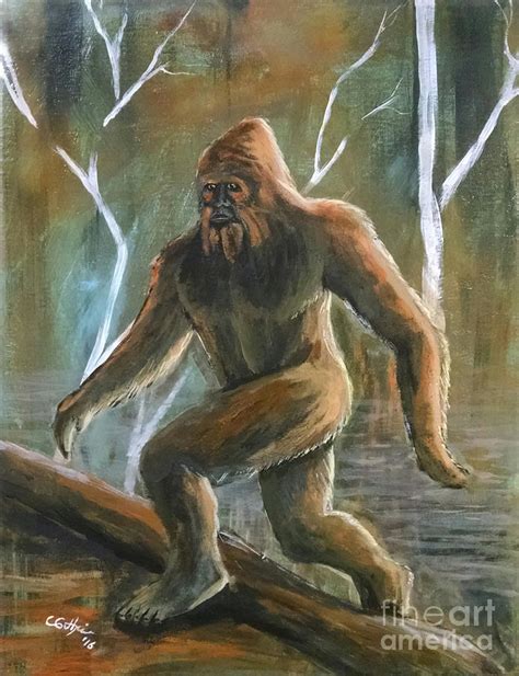 Bigfoot Swamp Painting By Charles A Guthrie