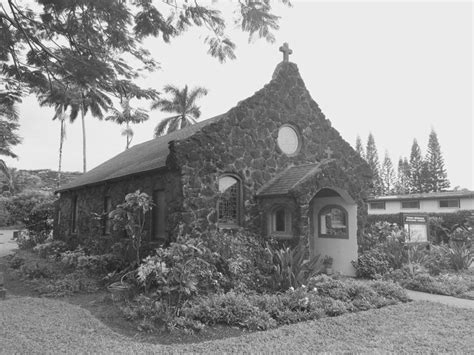 Old Stone Church And Cemetery Kilauea Kauai Hawaii Beautiful