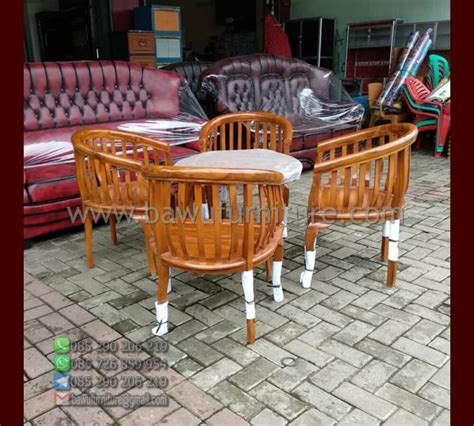 Jual Kursi Teras Betawi Model Minimalis Kayu Jati Jepara Podium