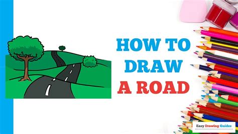 How To Draw A Road Really Easy Drawing Tutorial Drawing Tutorial