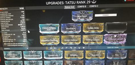 How is my current Tatsu Build? : r/Warframe