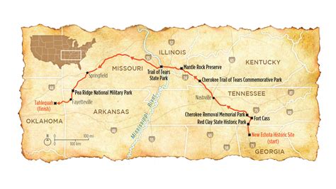 Trail Of Tears Map Missouri