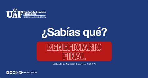 Unidad De Analisis Financiero Uafrd On Twitter Beneficiario Final