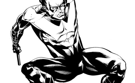 Nightwing Coloring Pages Printable Nightwing Comic Book Drawing