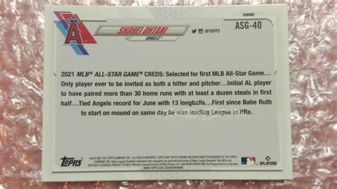 Topps Chrome Update Series Target All Star Game Asg