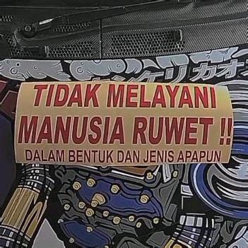 Jual Stiker Tidak Melayani Manusia Ruwet Shopee Indonesia