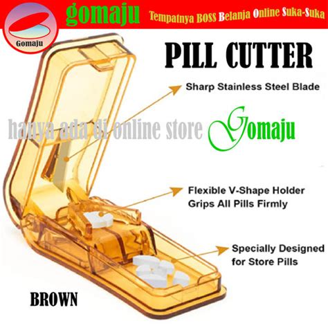 Jual V Model Pill Cutter Pill Splitter Alat Pemotong Obat Tablet Brown