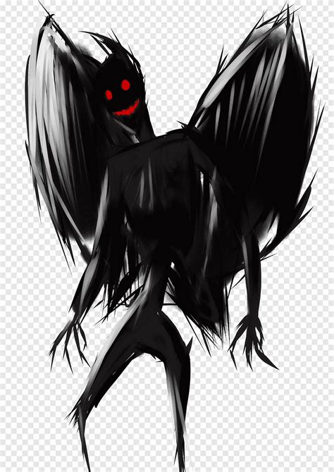 Mothman Drawing Moth Man Background Fictional Characters Black Hair