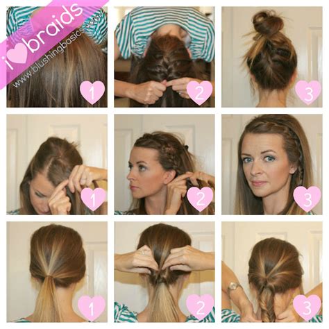 blushing basics braiding hairstyles tutorial