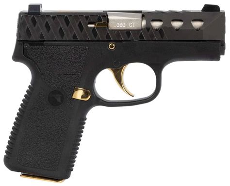 Magnum Research M380 M380 Pocket Pistol 380 ACP 3" 7+1 Black/Gold DLC ...