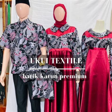 Jual Bahan Kain Batik Katun Halus Premium Warna Dasar Hitam Seragam