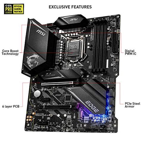 Msi Mpg Z Gaming Edge Wifi Atx Gaming Motherboard Th Gen Intel