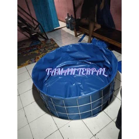 Jual TERPAL KOLAM BULAT FULLSET D1 2 T0 6 ORCHID KOLAM TERPAL KOLAM