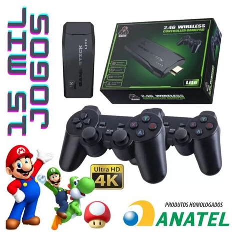 Game Atualizado Stick K Hdmi Mil Jogos Controles Sem Fio Retro