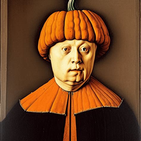 Jan Van Eyck Pumpkin Graphic Creative Fabrica