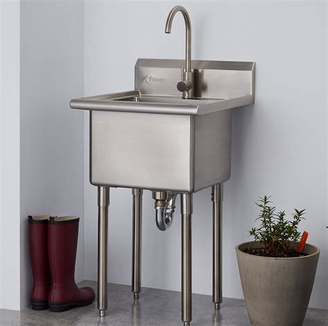 Trinity L X W Free Standing Laundry Sink With Faucet