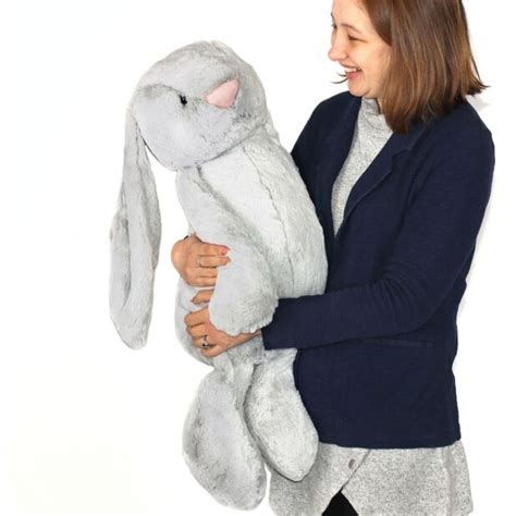 Jellycat Bashful Silver Bunny Really Big Campus Ts