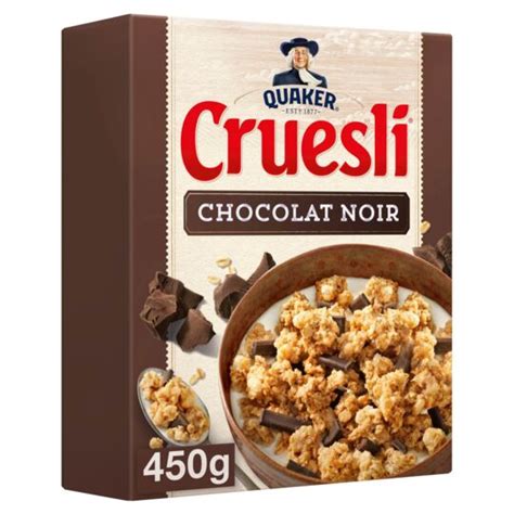 Céréales Cruesli Chocolat noir QUAKER la boite de 450g à Prix Carrefour