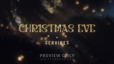 Home For Christmas Lights Christmas Eve Services Title Graphics