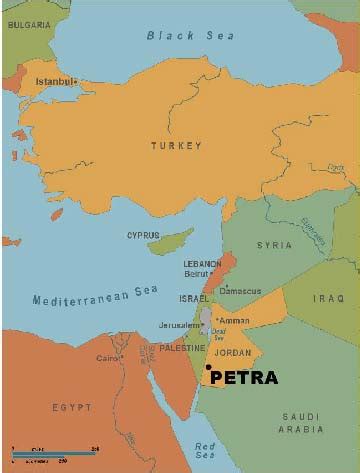 Petra On World Map