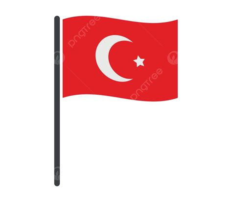 Turkey Flag Abstract Icon Mediterranean Vector Abstract Icon