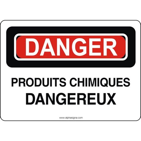 Affiche De S Curit Danger Produits Chimiques Dangereux