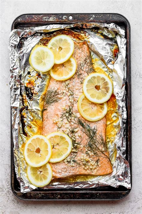 Baked Salmon In Foil With Lemon And Dill Fit Foodie Finds