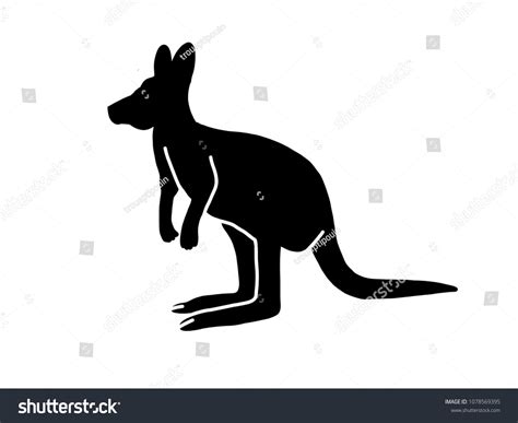 Kangaroo Shadow Illustration Stock Illustration 1078569395 Shutterstock