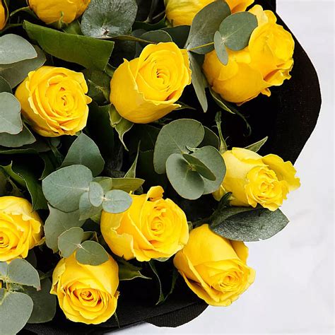 Online 20 Yellow Roses Bouquet Gift Delivery in Singapore - FNP
