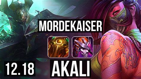 Morde Vs Akali Top 5 1 4 900k Mastery 300 Games Euw Master